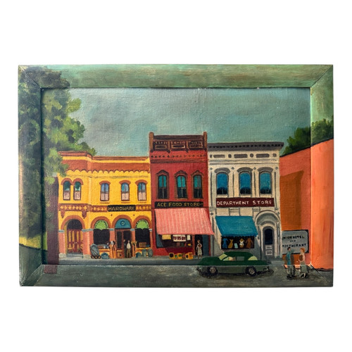 Antique folk art downtown - folk,